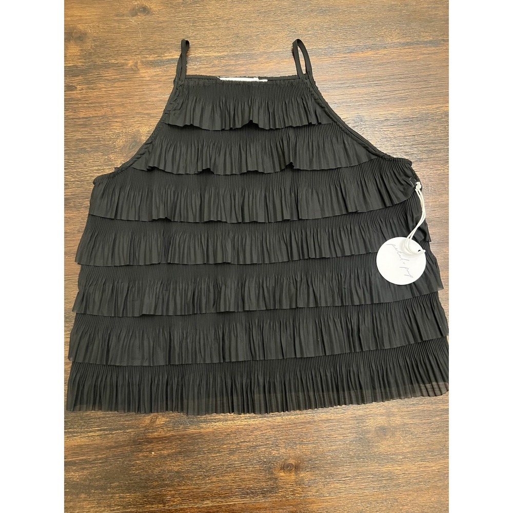 New Petal & Pup Farah‎ Tiered Black Sleeveless Top Medium